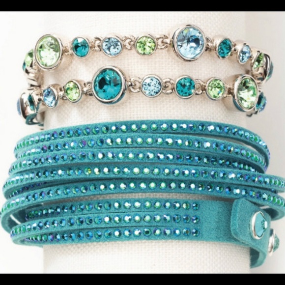 Laguna Wrap Star by Swarovski Touchstone Crystal bracelet BNIB - Picture 2 of 4